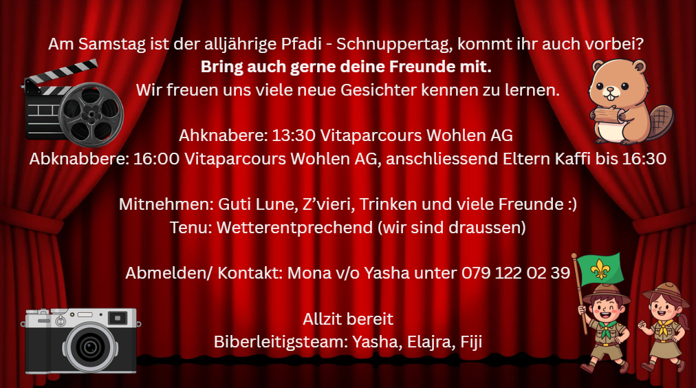 Aktivität Schnuppertag 14.03.2026